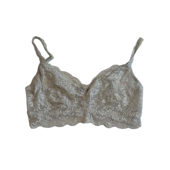 y2k cosabelle cream lace bralette vintage coquette sultury lingerie cottagecore - Picture 1 of 7